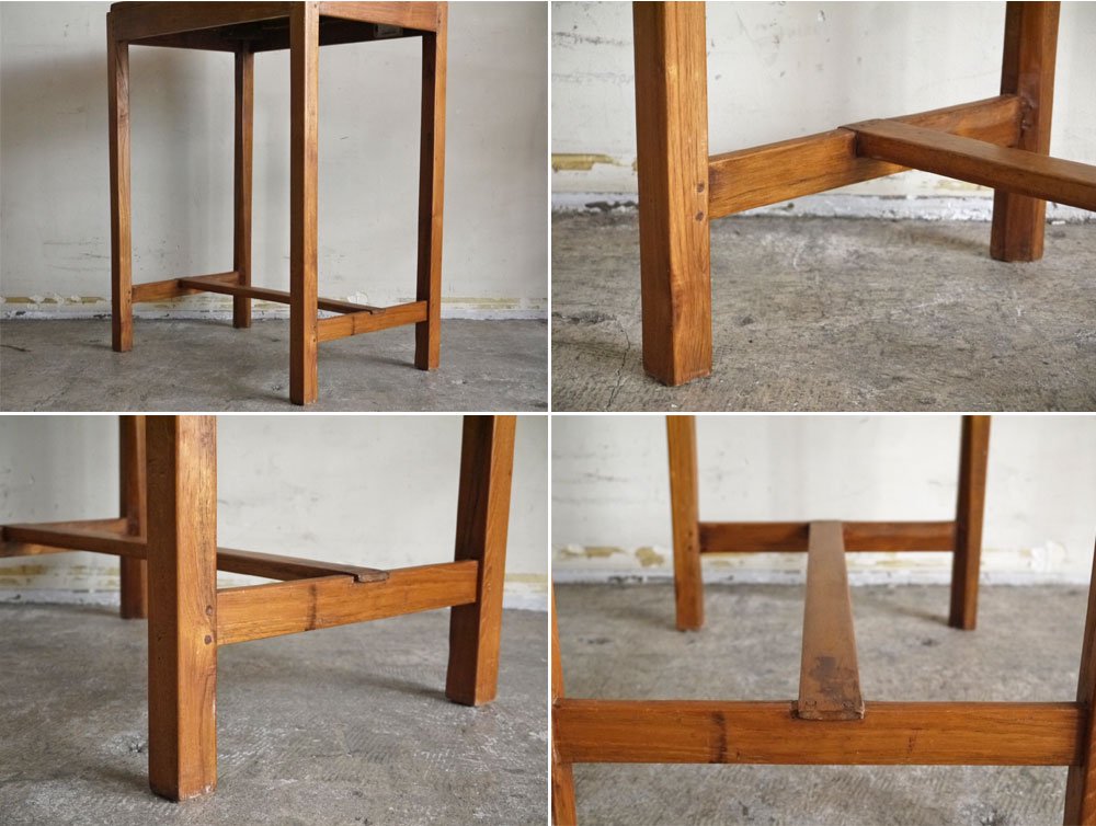 オールドチーク Old Teak ワークテーブル W60cm オケージョナルテーブル 古材 ■