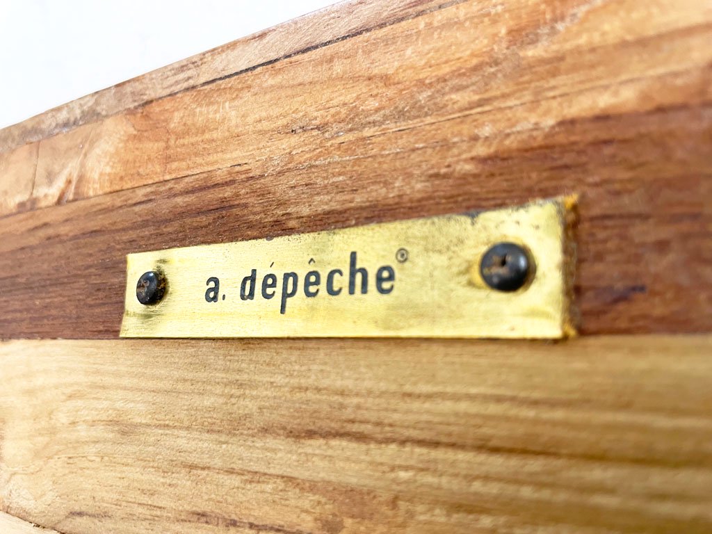 アデペシュ a.depeche オールドチークミラー old teak mirror ウォールミラー 姿見 Lサイズ 定価 \63,800- ★