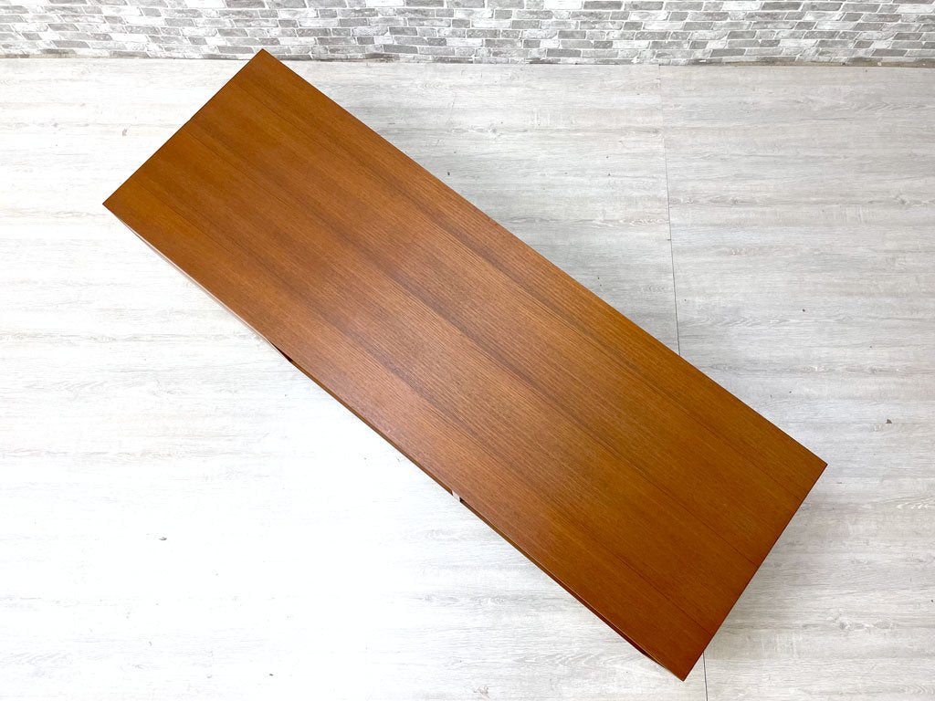 ハイク HIKE オリジナル チーク材×スチールレッグ TVボード ローボード AVボード W150cm 廃番 中目黒 ●