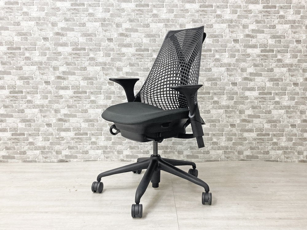 ハーマンミラー Herman Miller セイルチェア SAYL CHAIR デスクチェア オフィスチェア ブラック 2020年製 美品 ●