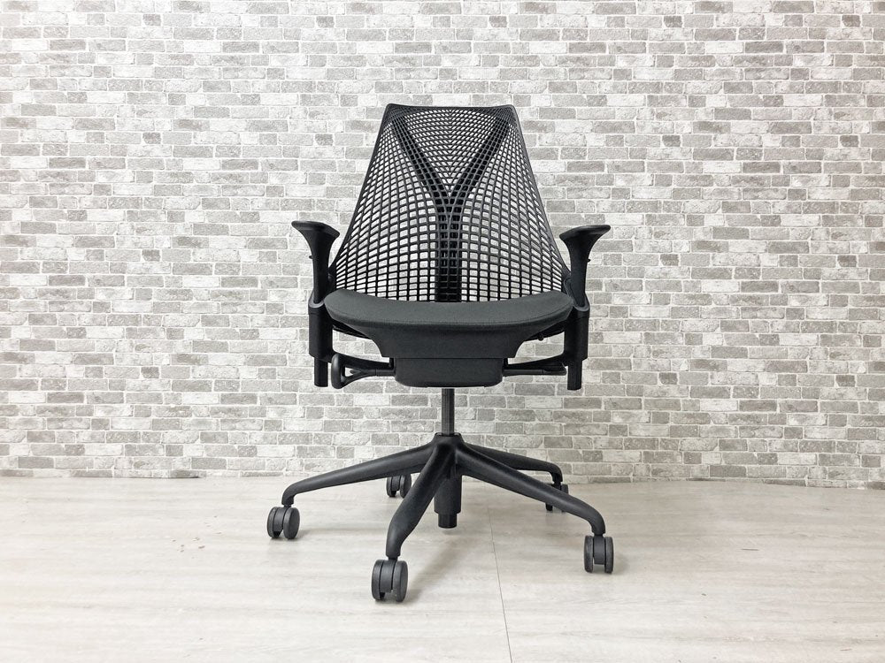 ハーマンミラー Herman Miller セイルチェア SAYL CHAIR デスクチェア オフィスチェア ブラック 2020年製 美品 ●