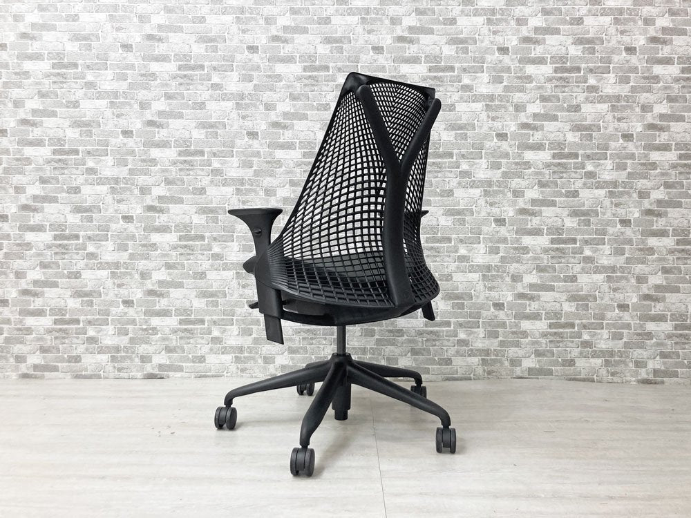 ハーマンミラー Herman Miller セイルチェア SAYL CHAIR デスクチェア オフィスチェア ブラック 2020年製 美品 ●