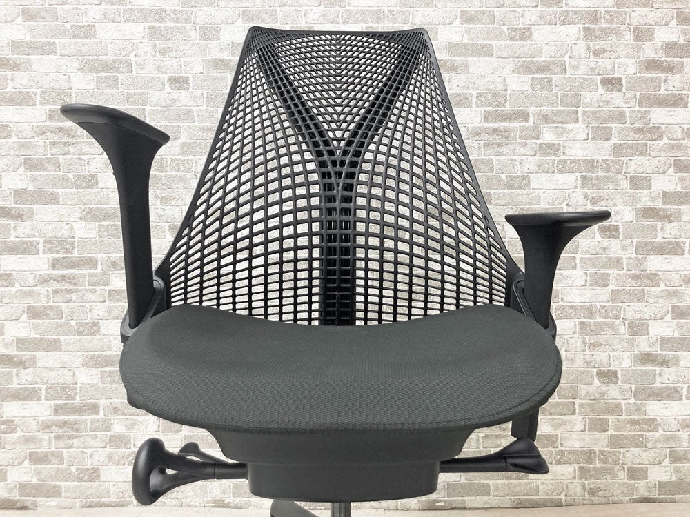 ハーマンミラー Herman Miller セイルチェア SAYL CHAIR デスクチェア オフィスチェア ブラック 2020年製 美品 ●