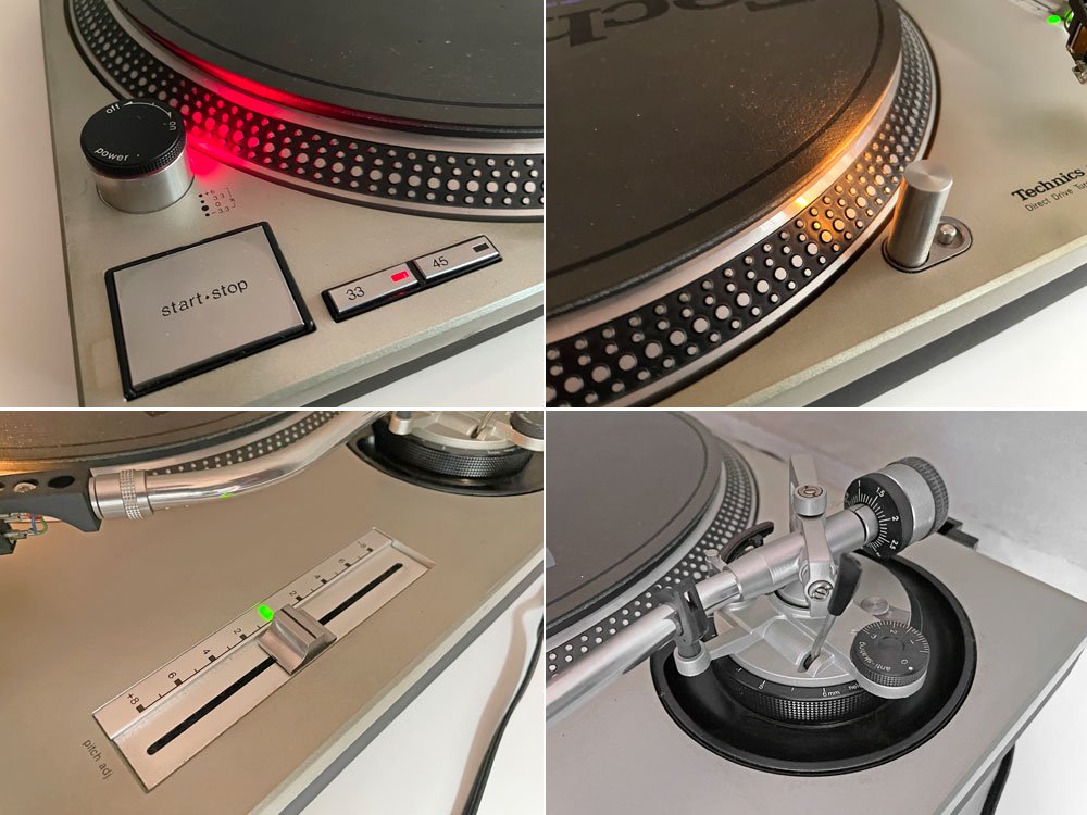 テクニクス Technics ターンテーブル SL-1200MK2 シルバー レコードプレーヤー DJ機器 ♪