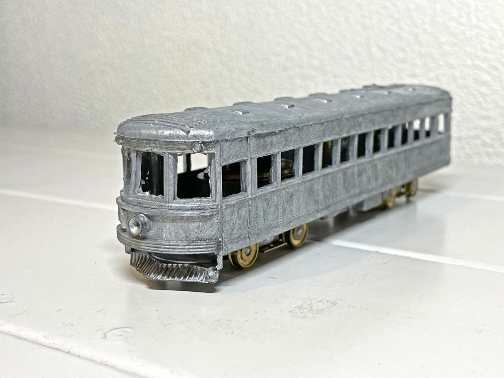 バウザー BOWSER インディアナ鉄道 INTERURBAN TROLLEY KIT HOゲージ 未組立品 図面付属 ◇