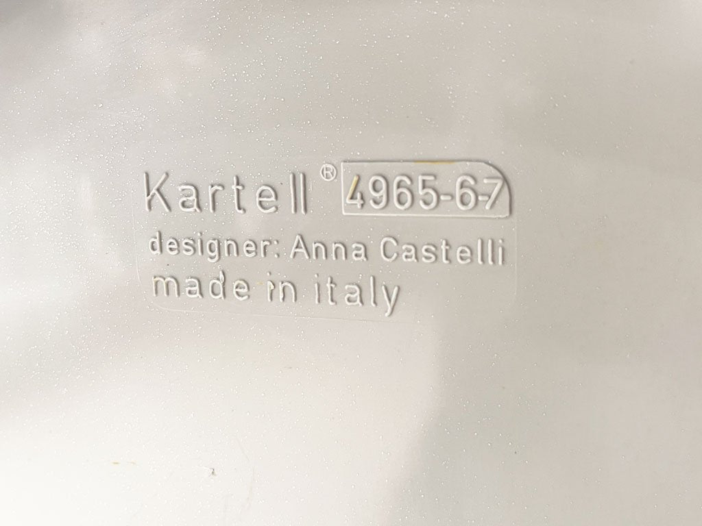 カルテル Kartell コンポニビリ 2段 シルバー アンナ・カステッリ・フェリエーリ ストレージボックス イタリア ミッドセンチュリー 参考定価 \20,100- ★