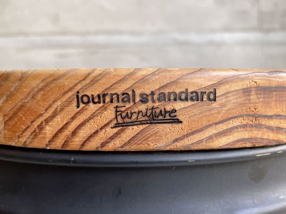 ジャーナルスタンダードファニチャー journal standard Furniture カンスツール CAN STOOL マットブラック 蓋付き 杉材 ペール缶 定価￥16,500- ♪