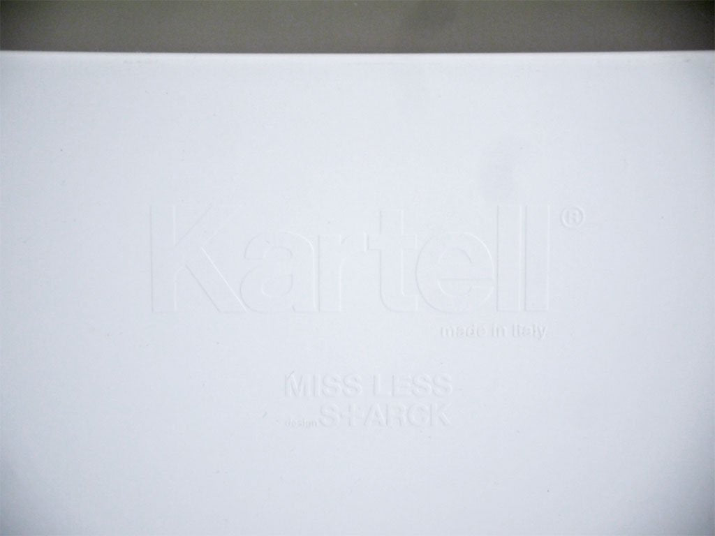 カルテル Kartell ミスレス MISS LESS ダイニングチェア ホワイト × クリスタル フィリップ・スタルク B ■