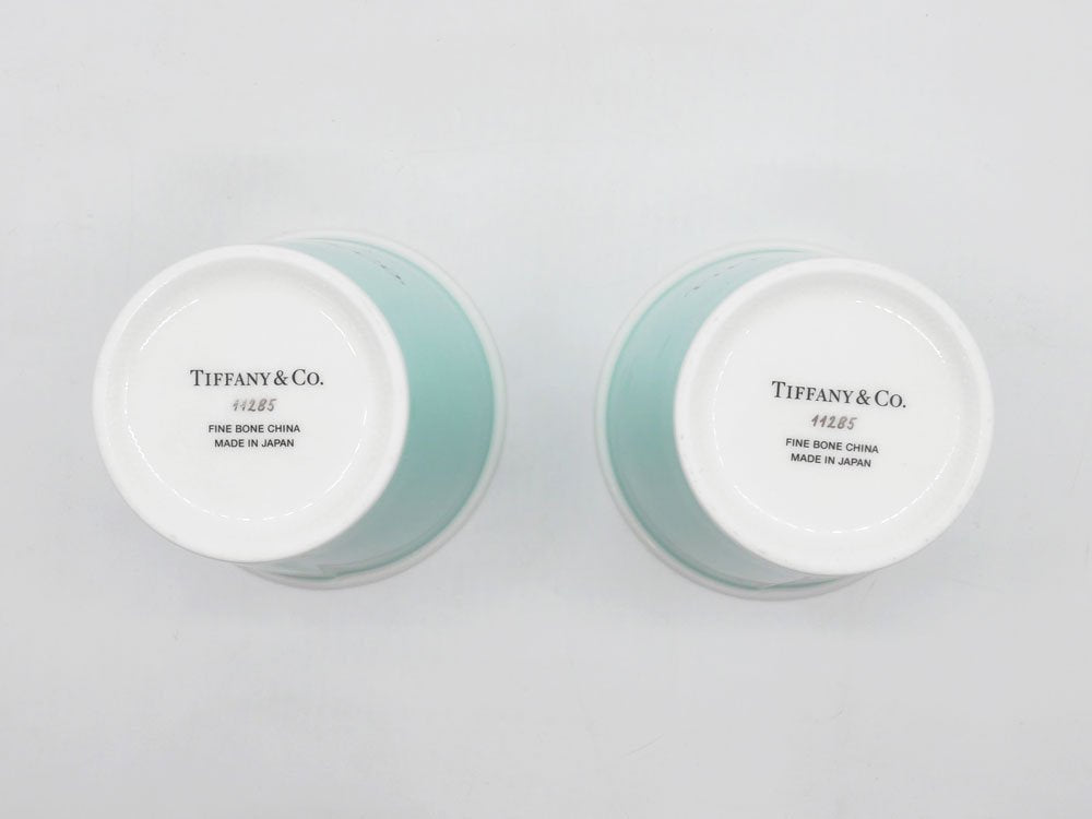 ティファニー Tiffany & Co. エブリデイオブジェクト Everyday Object ボーンチャイナ ペーパーカップ タンブラー 2客セット 296ml ●