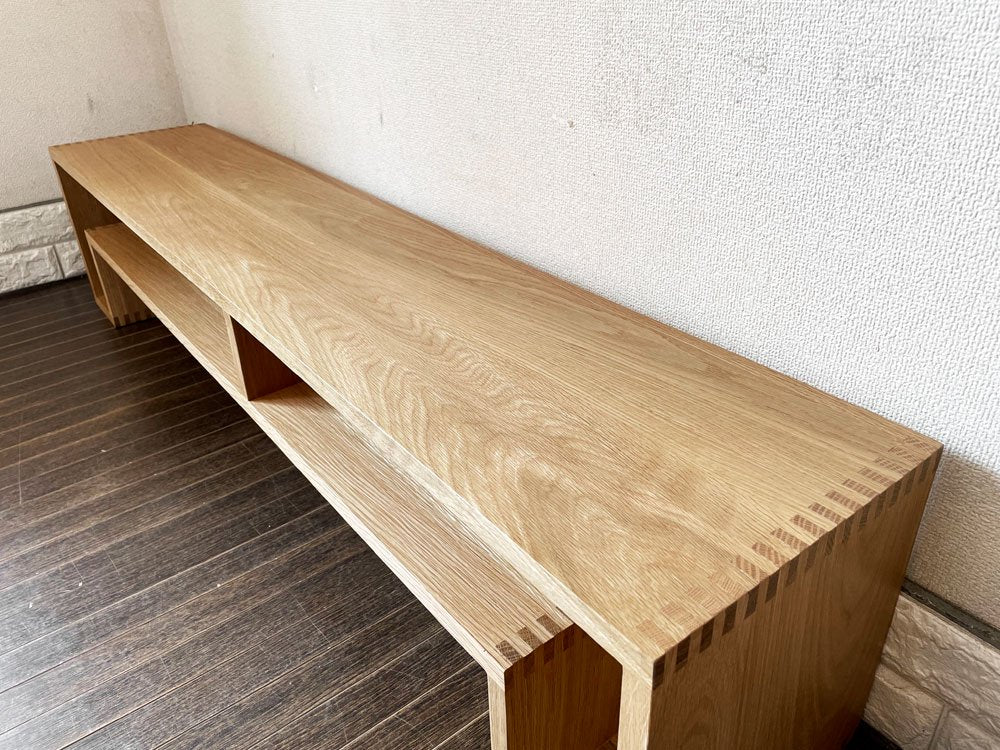 アボード abode ショージ SHOJI オケージョナルテーブル ラージ Occasional Table Large ローテーブル AVボード W140cm オーク材 定価￥82,500- ◎