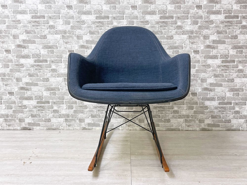 ハーマンミラー Herman Miller アームシェルチェア 2ndビンテージ FRP製 ルーズクッション ロッカーベース C&R イームズ ミッドセンチュリー 希少 ●