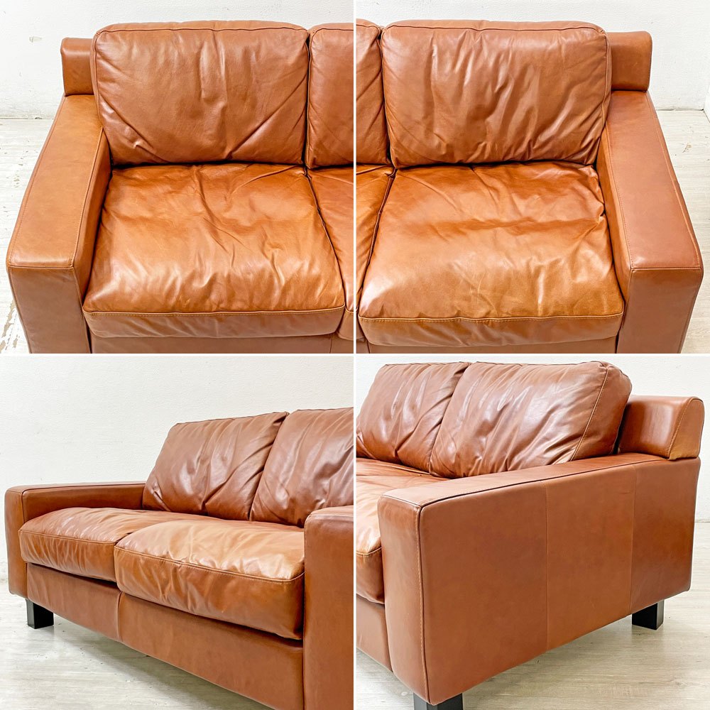 イデー IDEE セリュー ソファ SERIEUX SOFA 2Pソファ 2人掛け ショコラ chocolate 本革 定価 379,900円 ●