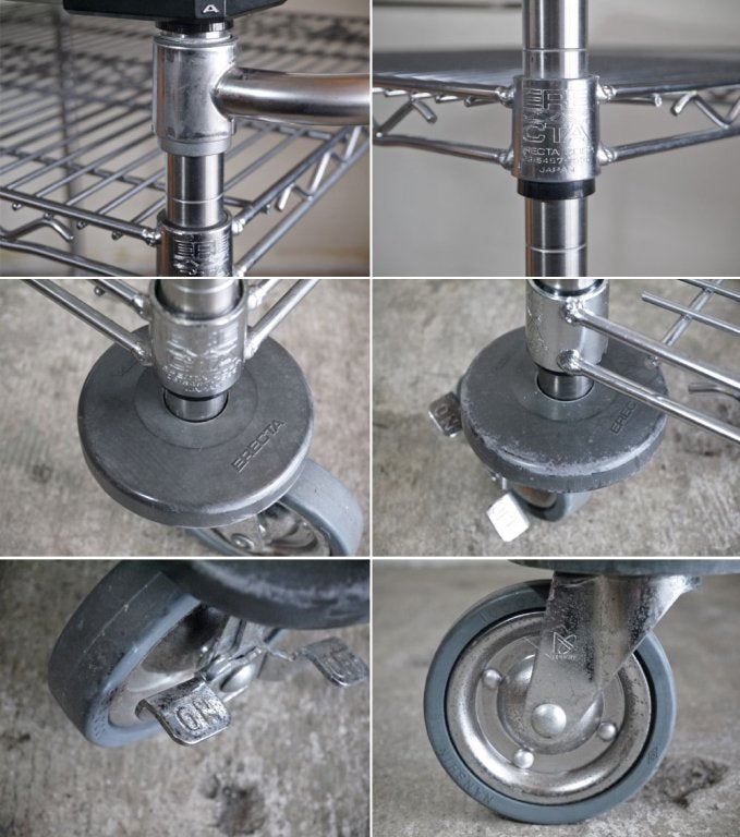 エレクター ERECTA スーパーシリーズ ステンレス キャスターワゴン ワーキングカート スーパーエレクター ■