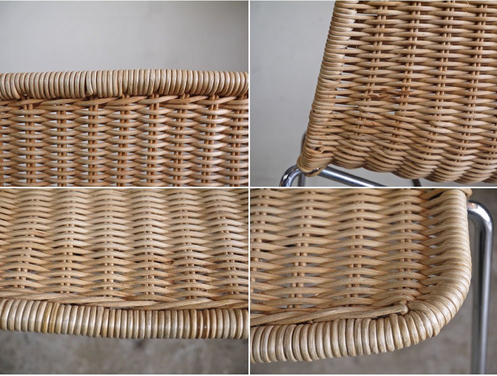 カンポ エ グラフィ Campo e Graffi バスケットチェア Basket Chair スタッキング ラタン イタリアンミッドセンチュリー ビンテージ A ■