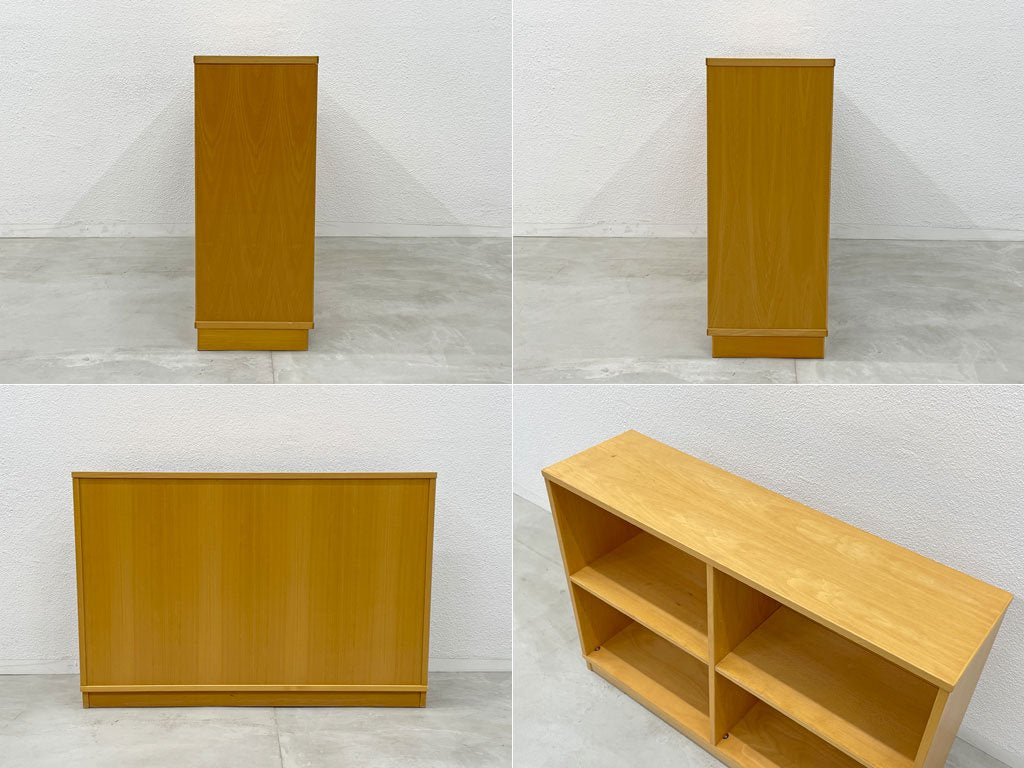 ラボファ Labofa ビーチ材 2列2段 ブックシェルフ 本棚 収納家具 ２列２段 シェルフ シンプル デンマーク製 北欧家具 〓