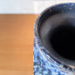 VEB Haldensleben 陶製 フラワーベース 花瓶 H23cm ブルー系 DDR 東ドイツ ビンテージ ◎