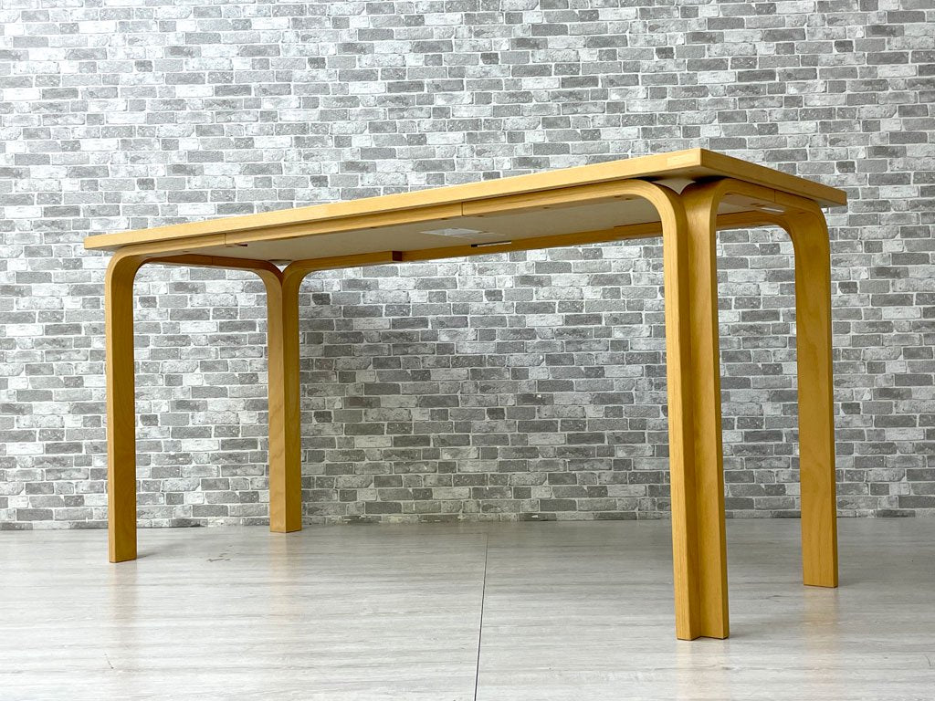 マグナスオルセン Magnus Olesen デスク リノリウム × ビーチ材 W150×Ｄ60cm R・ティエセン＆J・ソーレンセン 北欧 デンマーク コード穴有 B ●