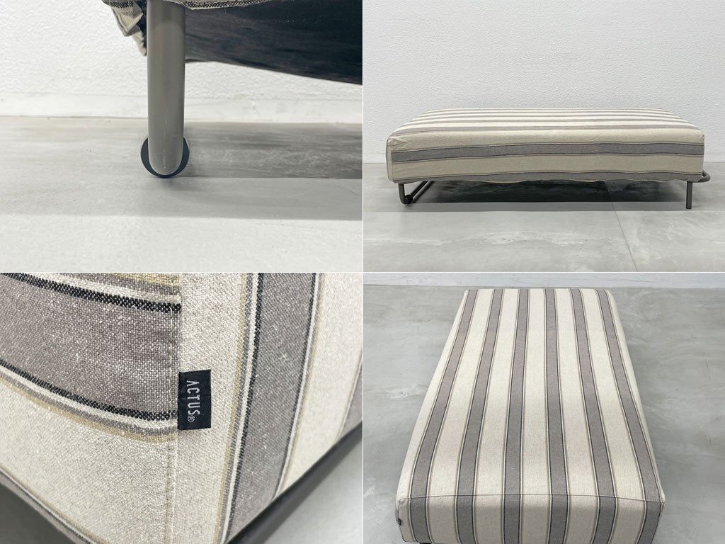 アクタス ACTUS オウンエス OWN-S フラットソファ シェーズロング 北欧モダンデザイン カバーリングソファ LDミックススタイル 替えカバー付 〓