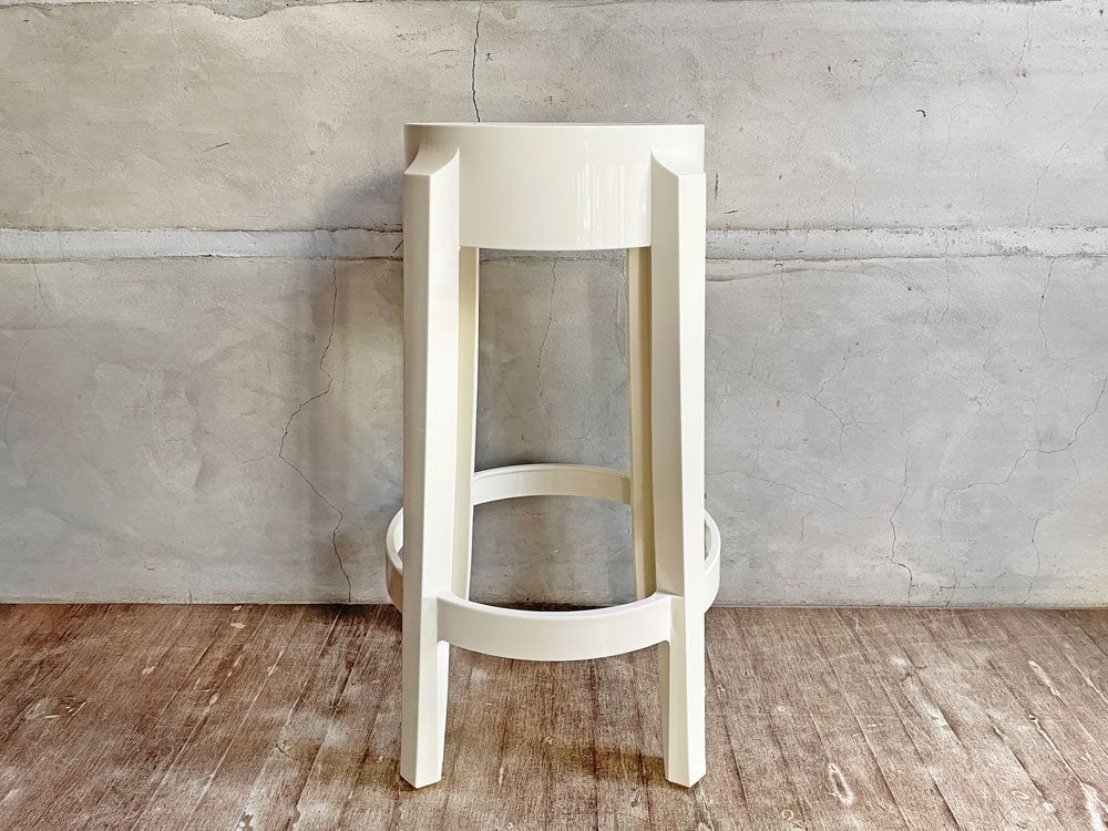 カルテル Kartell チャールズゴースト Charles Ghost ハイスツール ホワイト フィリップ・スタルク Philippe Starck イタリア モダン A♪