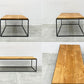 イデー IDEE フレームテーブル Frame Table 1200 アイアン × オールドチーク 無垢材 センターテーブル 無塗装 旧仕様 〓