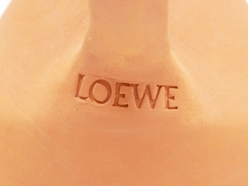 ロエベ LOEWE HOME SCENTS テラコッタ製セラミック クレイ 陶器 水差し ピッチャー 非売品 Made in Spain ●