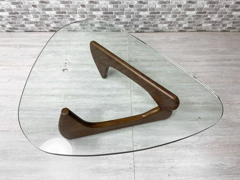 イサムノグチ Isamu Noguchi コーヒーテーブル Coffee Table リプロダクト品 ガラス天板厚20mm デザイナーズ家具 名作 IDC大塚家具取扱 ●