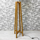 ザ・コンランショップ THE CONRAN SHOP クロスフロア ライトスタンド CROSS FLOOR LIGHT STAND オーク材 スチール 布地シェード 定価￥69,300- ●