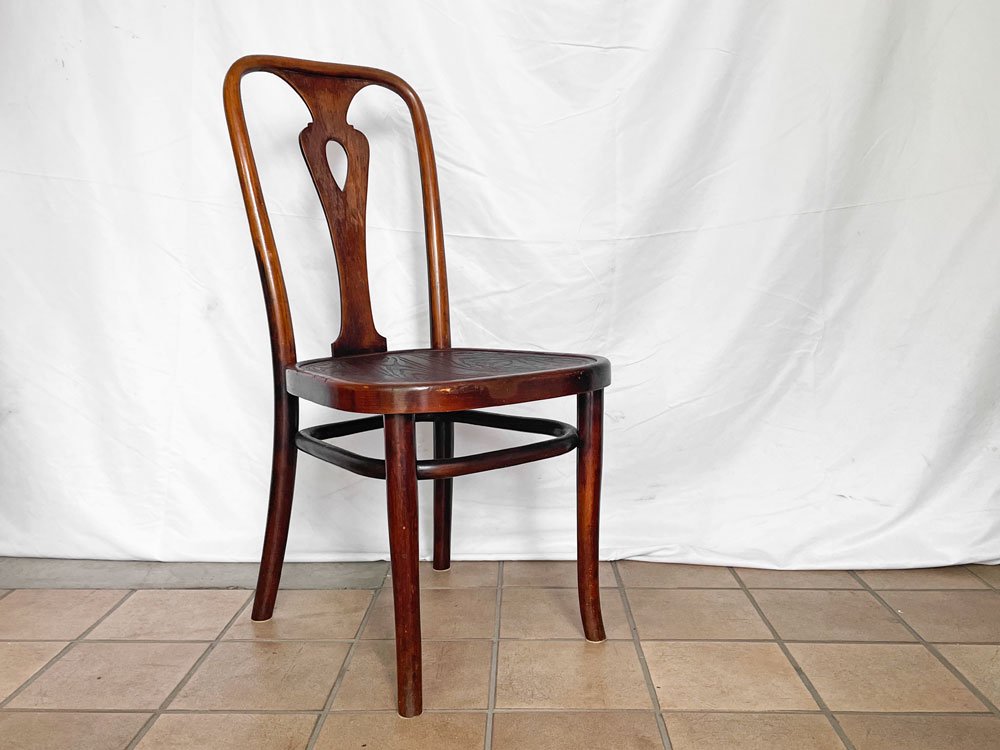 THONET トーネット ベントウッドチェア ダイニングチェア ダークブラウン 曲木 花台 UKビンテージ Vintage 英国 イギリス ◇