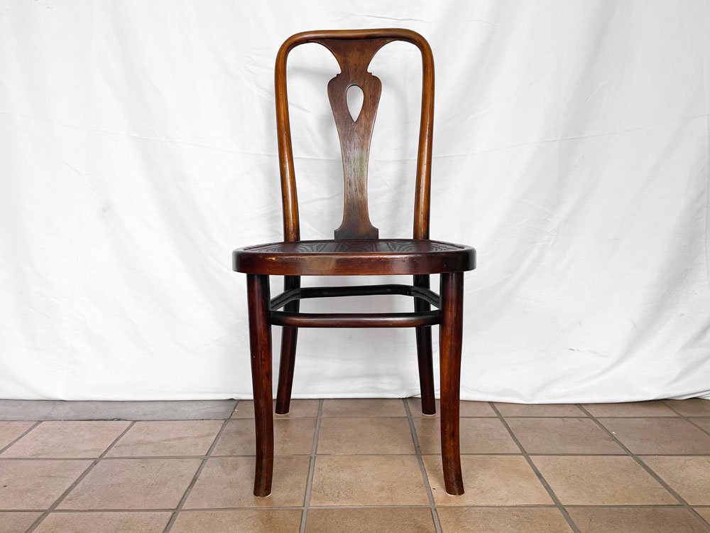 THONET トーネット ベントウッドチェア ダイニングチェア ダークブラウン 曲木 花台 UKビンテージ Vintage 英国 イギリス ◇
