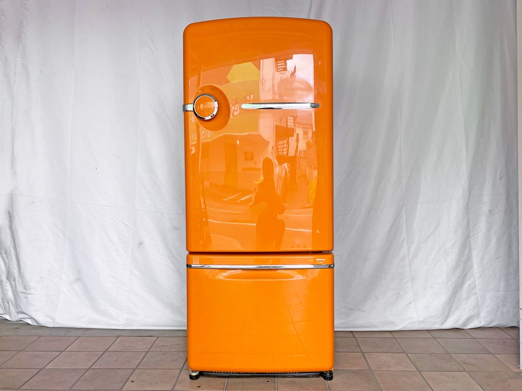 ナショナル National ウィル フリッジ WiLL FRIDGE 冷蔵庫 オレンジ 2001年製 260L レトロ 廃番 希少カラー  ◇