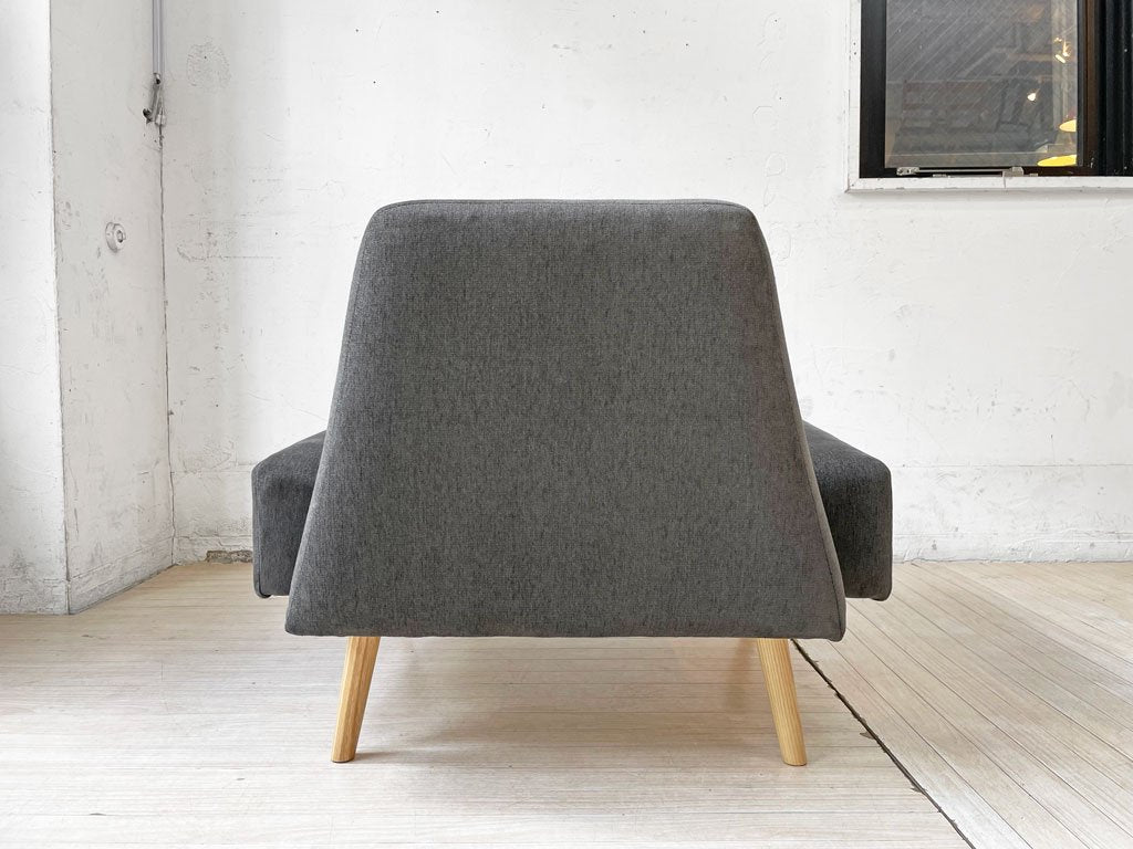 イデー IDEE アーオ ソファ AO SOFA 1Pソファ パーソナルチェア ファブリック チャコール オーク材 岡嶌要  ★