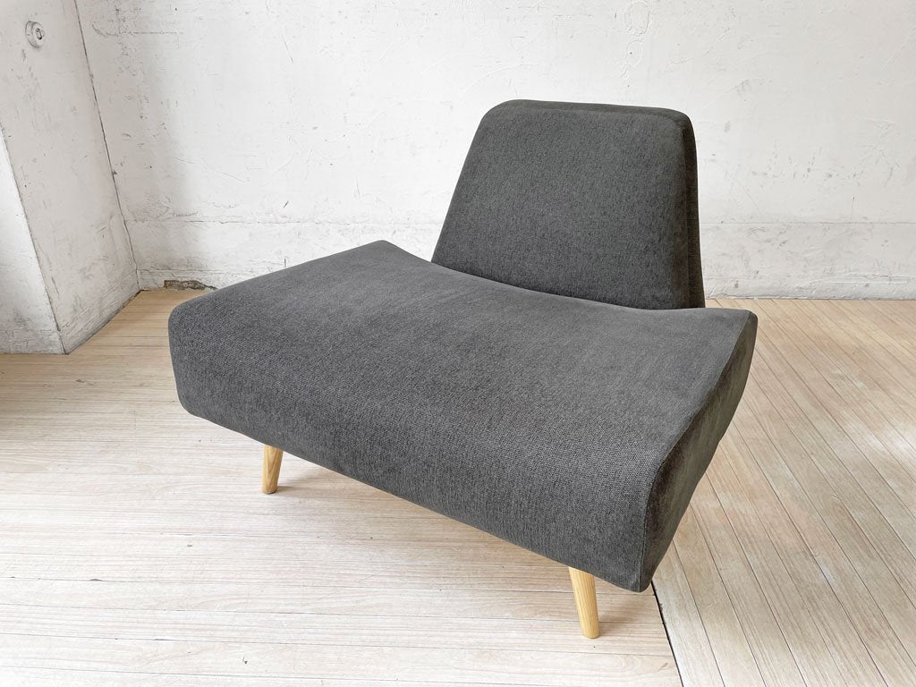 イデー IDEE アーオ ソファ AO SOFA 1Pソファ パーソナルチェア ファブリック チャコール オーク材 岡嶌要  ★