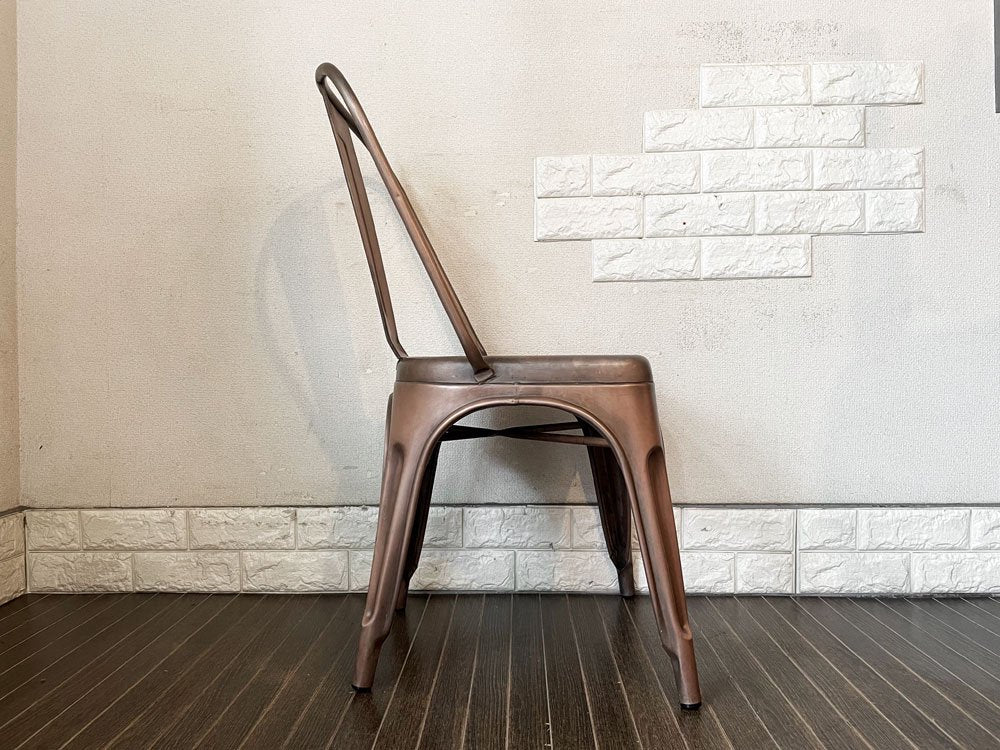 インダストリアルデザイン Industrial Design カッパーチェア COPPER CHAIR サイドチェア ダイニングチェア アンティークコッパー色 トリックススタイル A ◎