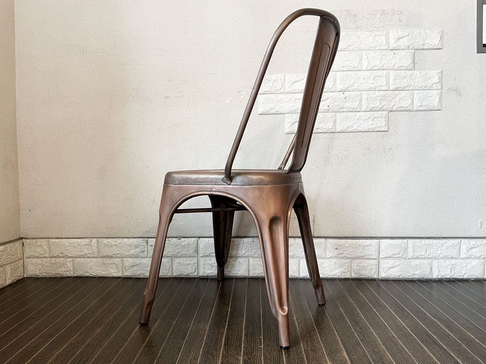 インダストリアルデザイン Industrial Design カッパーチェア COPPER CHAIR サイドチェア ダイニングチェア アンティークコッパー色 トリックススタイル A ◎