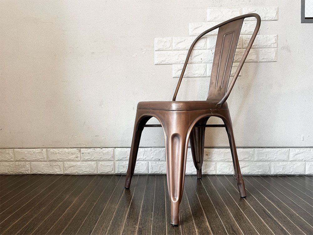 インダストリアルデザイン Industrial Design カッパーチェア COPPER CHAIR サイドチェア ダイニングチェア アンティークコッパー色 トリックススタイル B ◎