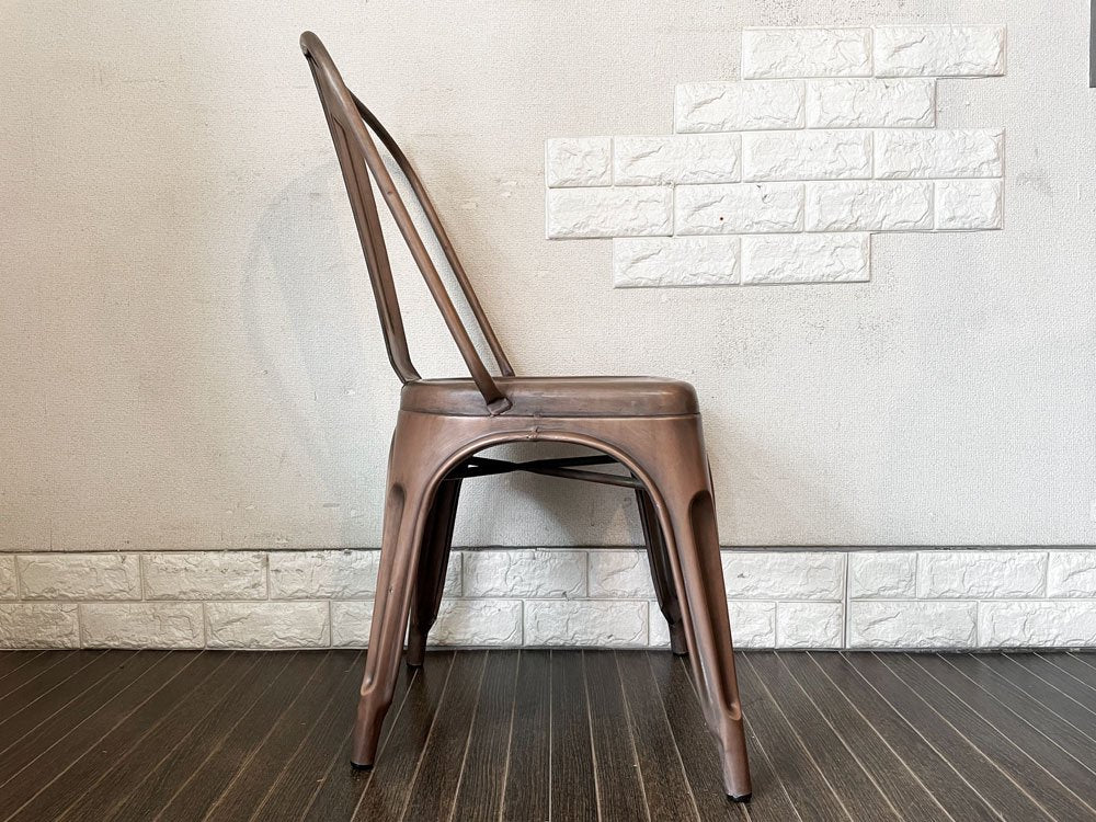 インダストリアルデザイン Industrial Design カッパーチェア COPPER CHAIR サイドチェア ダイニングチェア アンティークコッパー色 トリックススタイル B ◎
