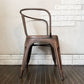 インダストリアルデザイン Industrial Design カッパーアームチェア COPPER ARM CHAIR ダイニングチェア アンティークコッパー色 トリックススタイル A ◎