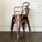 インダストリアルデザイン Industrial Design カッパーアームチェア COPPER ARM CHAIR ダイニングチェア アンティークコッパー色 トリックススタイル A ◎