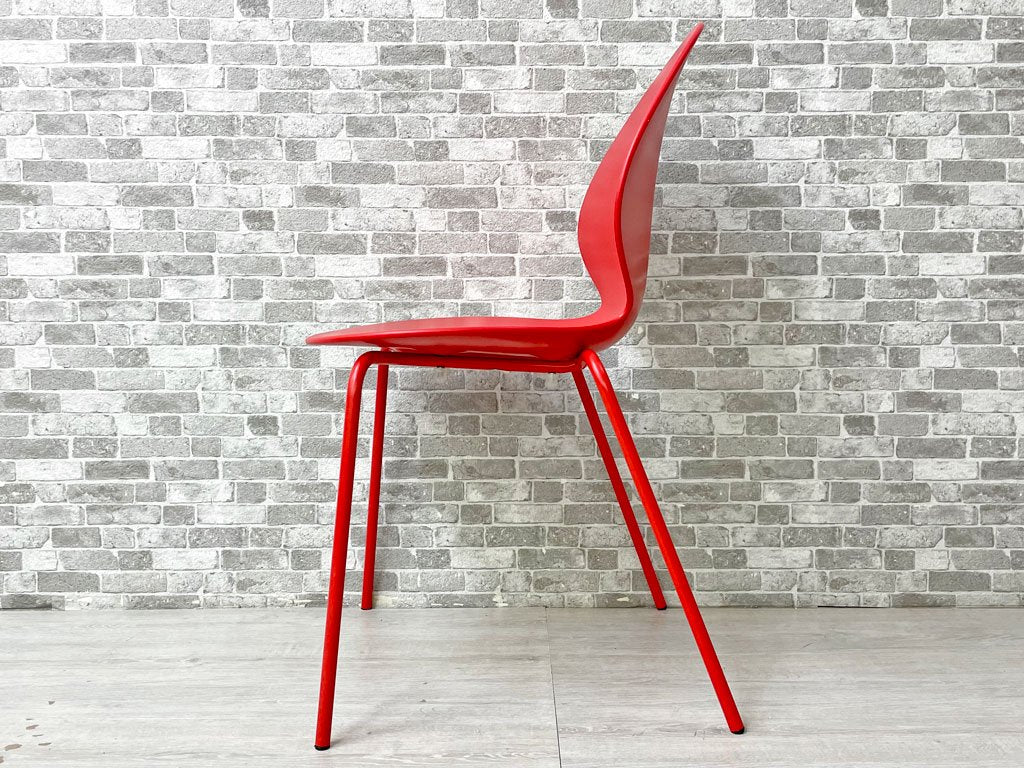 カリガリス Calligaris バジル BASIL ダイニングチェア 樹脂シート CS/1359 スタッキング マットレッド 定価￥22,550- A ●