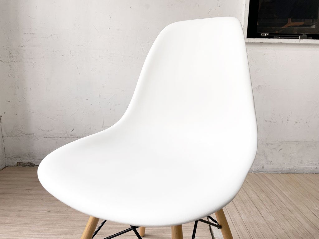 ハーマンミラー Herman Miller サイドシェルチェア ポリプロピレン ホワイト ドゥエルレッグ C&R イームズ ミッドセンチュリー A ★