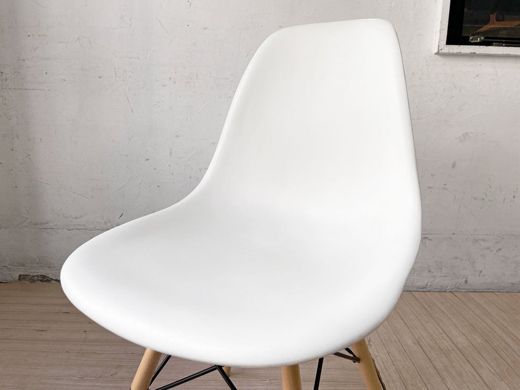 ハーマンミラー Herman Miller サイドシェルチェア ポリプロピレン ホワイト ドゥエルレッグ C&R イームズ ミッドセンチュリー B ★