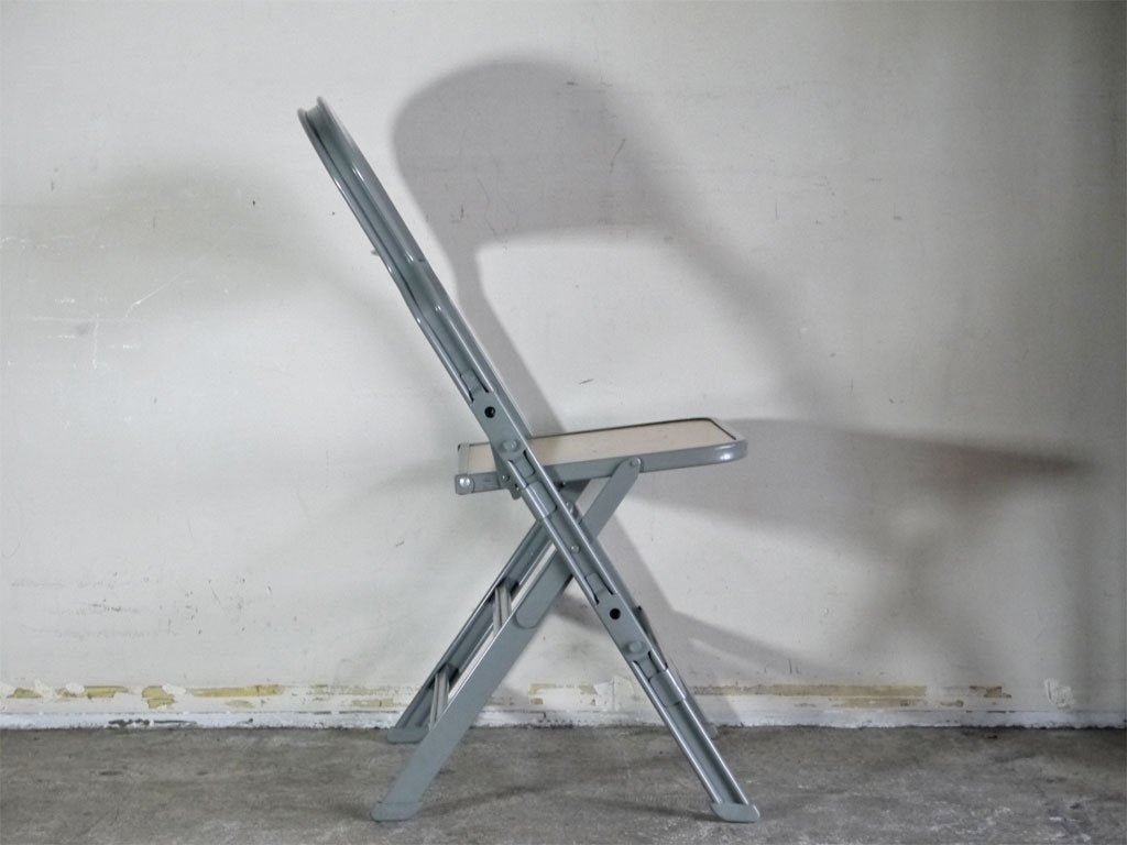 クラリン CLARIN フォールディングチェア ウッドシート WOOD SEAT FOLDING CHAIR 折畳 USA 米国 P.F.S 取扱 ■