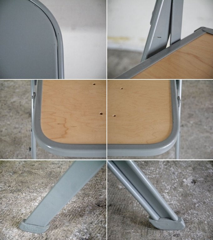 クラリン CLARIN フォールディングチェア ウッドシート WOOD SEAT FOLDING CHAIR 折畳 USA 米国 P.F.S 取扱 ■