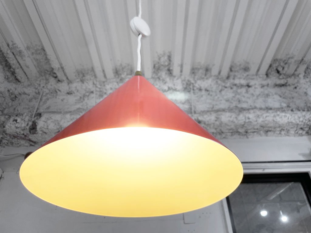 イデー IDEE ベルイランプ BERG LAMP ペンダントライト アルミニウム レッド インダストリアル 参考定価 : \30,300-★