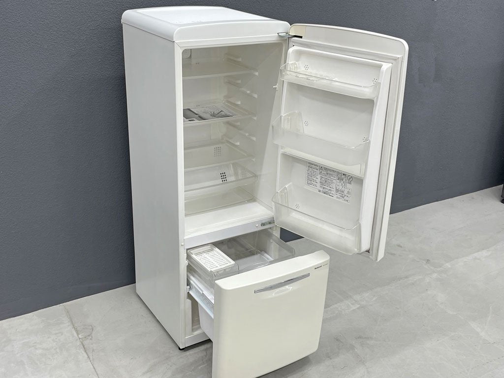 ナショナル National ウィル WiLL FRIDGE mini パーソナルノンフロン冷凍冷蔵庫 フリッジミニ ホワイト 2002年製 162L オリジナル ノスタルジックデザイン 〓