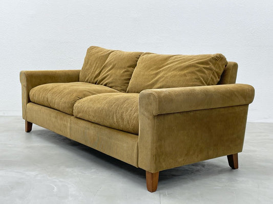 トラックファニチャー TRUCK FURNITURE FKソファ FK SOFA 3シーターソファ F-21 グリーン コーデュロイ カバーリング 〓