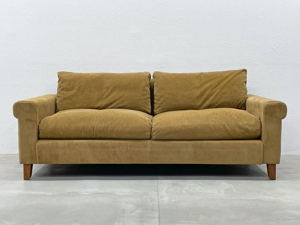 トラックファニチャー TRUCK FURNITURE FKソファ FK SOFA 3シーターソファ F-21 グリーン コーデュロイ カバーリング 〓