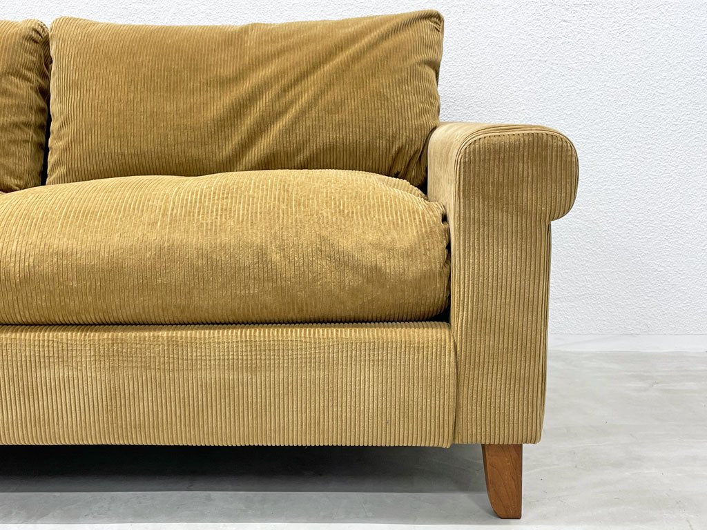 トラックファニチャー TRUCK FURNITURE FKソファ FK SOFA 3シーターソファ F-21 グリーン コーデュロイ カバーリング 〓