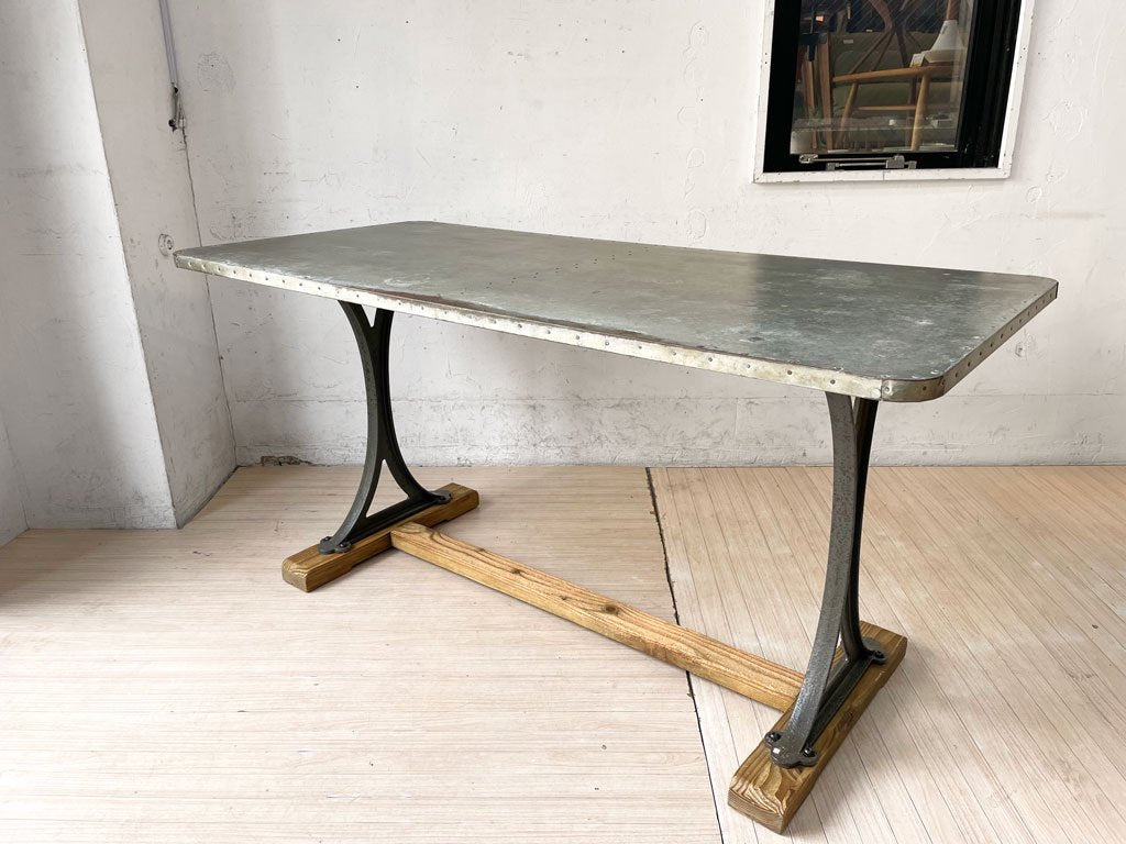 クラッシュゲート CRASH GATE ノットアンティークス Knot antiques シカゴテーブル CHICAGO TABLE ダイニングテーブル 作業台 廃番 参考定価 \84,700- ★