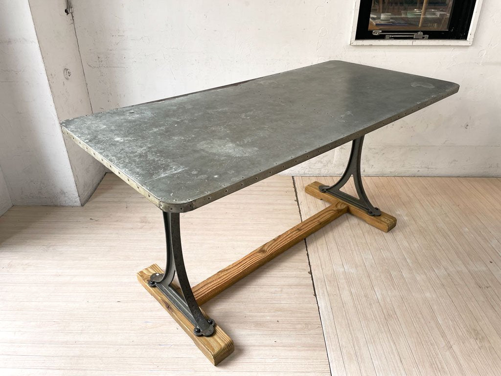 クラッシュゲート CRASH GATE ノットアンティークス Knot antiques シカゴテーブル CHICAGO TABLE ダイニングテーブル 作業台 廃番 参考定価 \84,700- ★